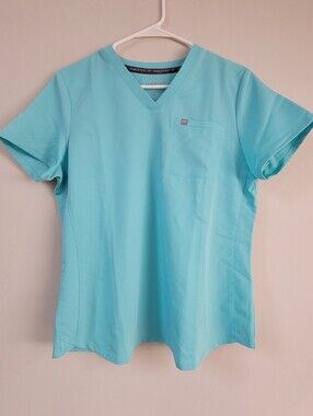 Fabletics Vital Pull On Scrub Top Women Size M Medical Nursing